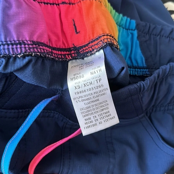 Heart Soul Jogger Scrub Pant - Navy w/ Rainbow Detail​​​​​ - Picture 4 of 4